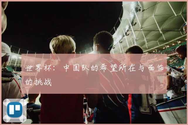 世界杯：中国队的希望所在与面临的挑战